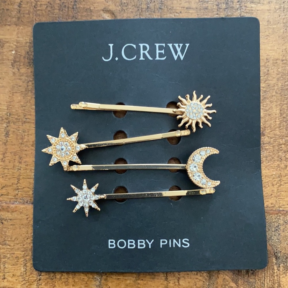 J. Crew Celestial Bobby Pin Pack. Set of 4. - Picture 4 of 10
